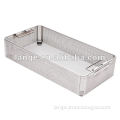 standard size stainless steel fully perforated sterilization basket(Y303)